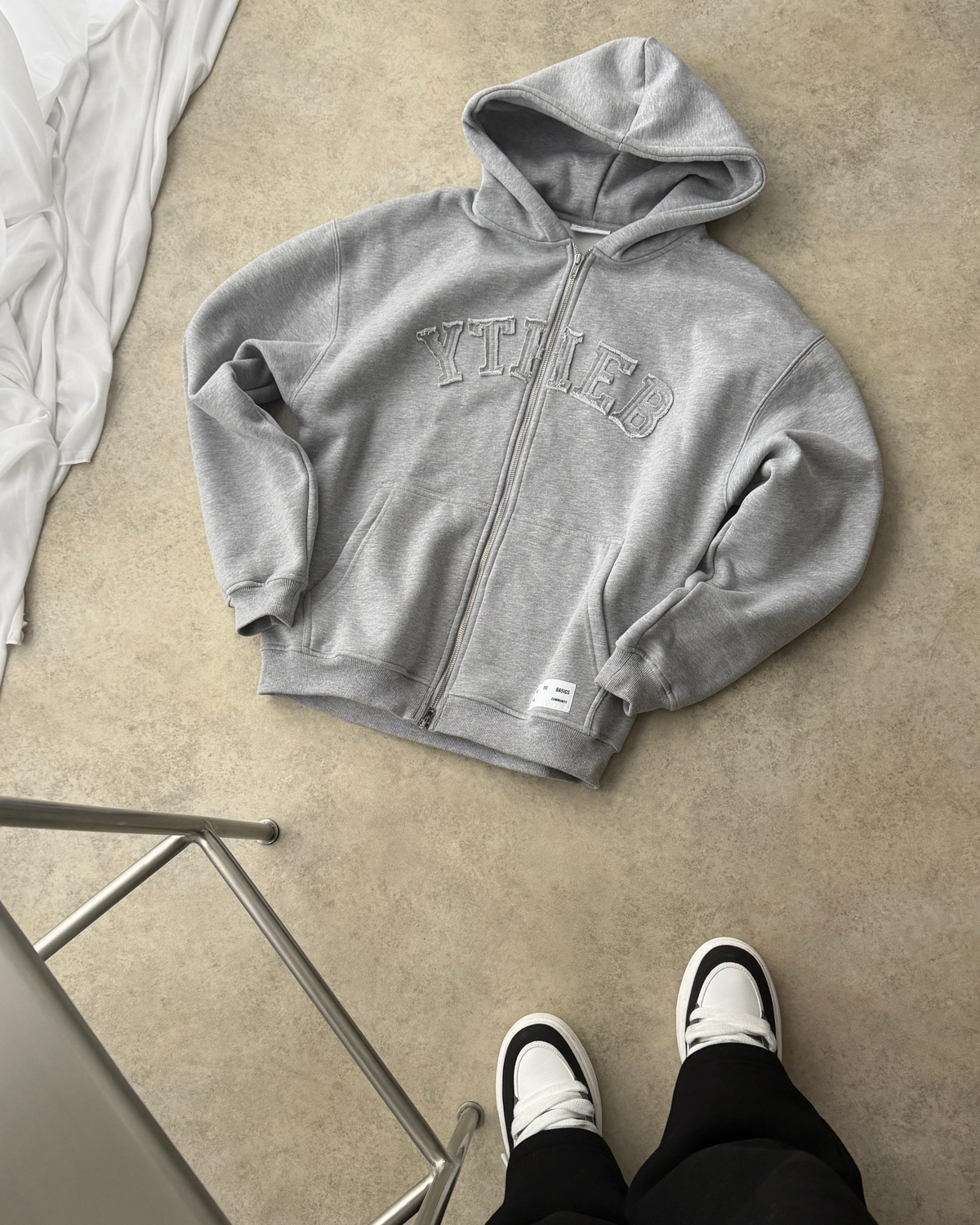 YTHEB Grey Hoodie